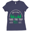 life is short take the trip buy the shoe Ladies Fitted T-Shirt
