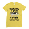 halloween is scary but carcinoid cancer is deadly spread the word help Ladies Fitted T-Shirt
