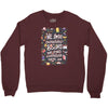 we lose ourselves in books Crewneck Sweatshirt