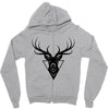 deer head vector Zipper Hoodie