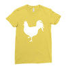 Chicken and Little Chick Ladies Fitted T-Shirt