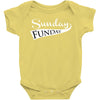 sunday funday (white) Baby Bodysuit