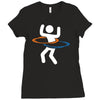 portal hula hooping with portals Ladies Fitted T-Shirt