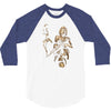 marilyn monroe machine gun gangster 100% cotton 3/4 Sleeve Shirt