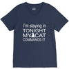 cat command V-Neck Tee