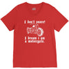 i don`t snore! i dream i am a motorcycle V-Neck Tee