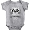 vintage quality without compromise 1997 aged to perfection Baby Bodysuit
