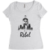 rebel   blackout Women's Triblend Scoop T-shirt
