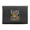 Born July Multitasking Problem Solving Tees Accessory Pouches