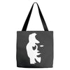 sax player lady face optical illusion Tote Bags