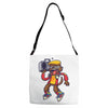 rockin out with gary wolfman Adjustable Strap Totes