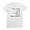 intelligence is the ability to adapt to change Ladies Fitted T-Shirt