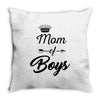 mom of boys Throw Pillow
