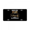 march  girl is a perfect combination of princess and warrior License Plate