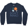spacex don't panic in space Crewneck Sweatshirt
