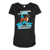 boxers support prostate cancer awareness Maternity Scoop Neck T-shirt