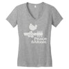 peace and music Women's V-Neck T-Shirt