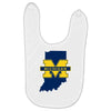 Indiana for Michigan - Limited edition Baby Bibs