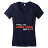 check liver light is on Women's V-Neck T-Shirt