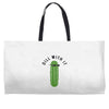 dill with it black logo Weekender Totes