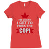 frisk cop leo police wife Ladies Fitted T-Shirt