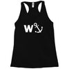 w anchor funny pub joke Racerback Tank