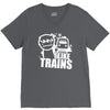 i like trains V-Neck Tee
