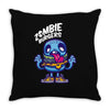 zombie burgers rouge Throw Pillow