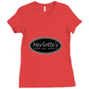 merlottes bar and grill t shirt Ladies Fitted T-Shirt