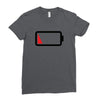Dead Battery Ladies Fitted T-Shirt