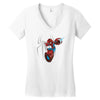 mega spidy Women's V-Neck T-Shirt