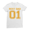 1 best dad Ladies Fitted T-Shirt