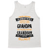 Super Cool Grandpa Of A Freaking Awesome Grandson Tank Top