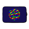 funny girly colorful patterns mustaches Laptop sleeve