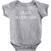 crazy sloth lady Baby Bodysuit