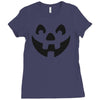jack o lantern halloween Ladies Fitted T-Shirt