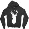 deer skull christmas Zipper Hoodie