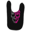 two coloured patterned skull   mens funny Baby Bibs