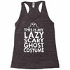 this is my lazy ghost costume 3 Racerback Tank