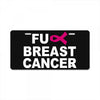 fuck breast cancer License Plate