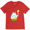 totoro sunflower V-Neck Tee