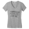 coffee keeps me going Women's V-Neck T-Shirt