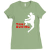 thai box boxe thailandese combattimento sport Ladies Fitted T-Shirt