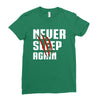 Never Sleep Again Ladies Fitted T-Shirt