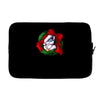 christmas wreath bluebie bust by bluekazenate Laptop sleeve