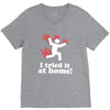 i tried it at home! funny V-Neck Tee