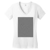 optical illusion skull, ideal gift or birthday present. Women's V-Neck T-Shirt
