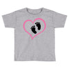 Baby Girl with Heart Any Name Customized Toddler T-shirt