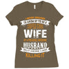 Super Cool Wife Of A Freaking Awesome Husband Ladies Fitted T-Shirt