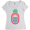 lineapple Women's Triblend Scoop T-shirt